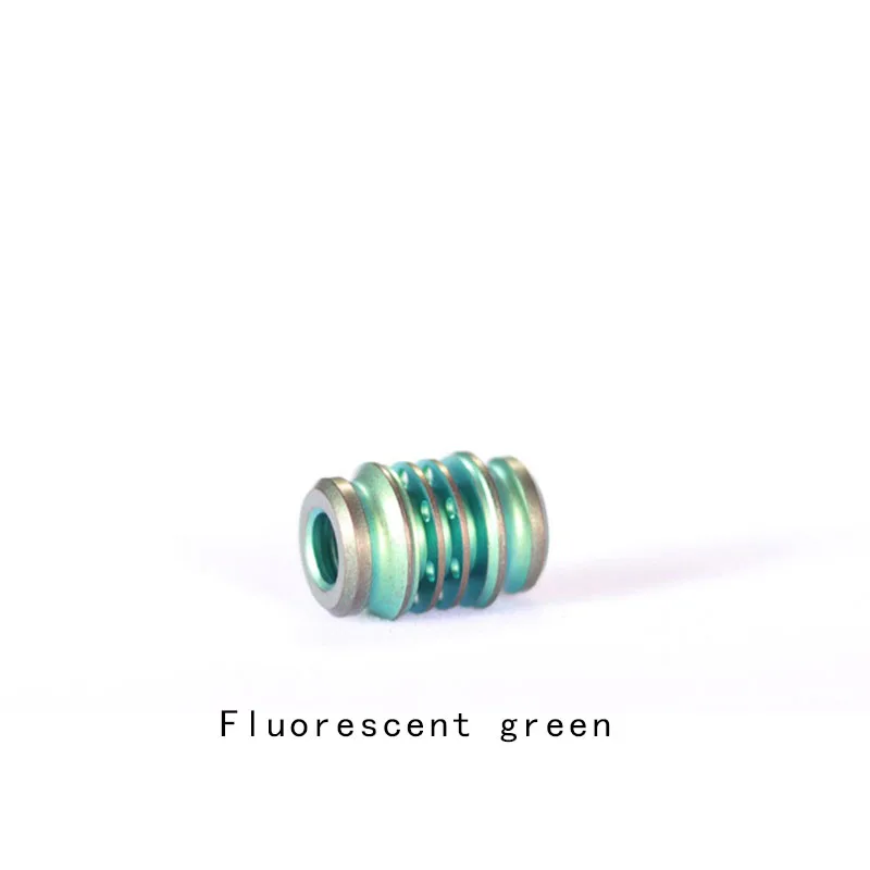 green 1 шт., титановый сплав, нож, бусины, шнурок, подвеска, Паракорд, зонтик, веревка, ожерелье, браслет, сделай сам, подвеска, можно установить 6 тритиевых трубок - Цвет: green