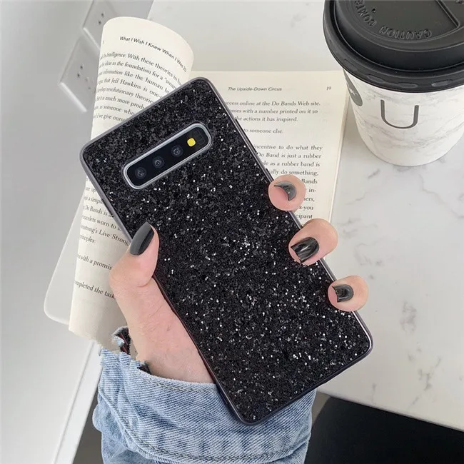 BLACK DCHZIUAN роскошный блестящий чехол для телефона samsung Galaxy Note 8 Note 9 Note10 S10 Plus чехол для samsung S8 S9 Plus Capa - Цвет: BLACK