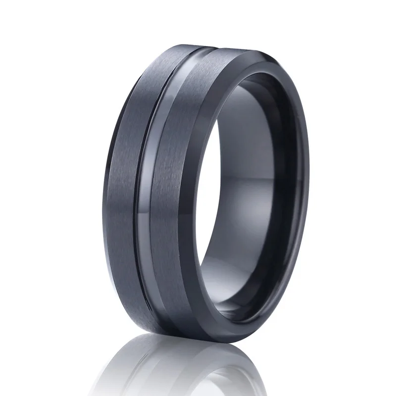 

best men's jewelry black tungsten carbide rings unqiue wedding band jewellery stores