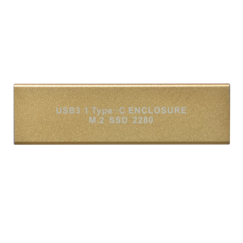 Новый USB3.1 Type C для M2 NGFF B Ключ SSD корпус HDD металлический адаптер внешний мобильный
