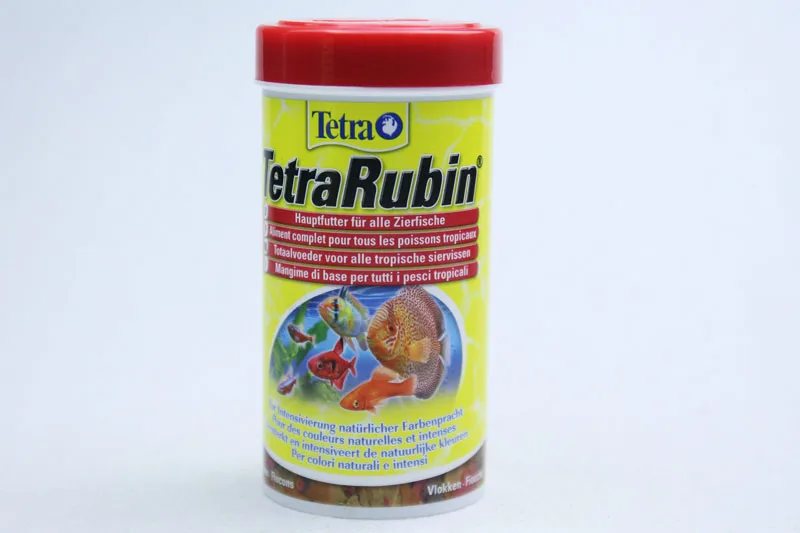 Rubin 250ml 52g TetraMin тетра Рубин корм для тропических рыб поплавок штапельного хлопья устройство подачи в канистру аквариум aitum angelfish Дискус аквариум - Цвет: Rubin 250ml 52g