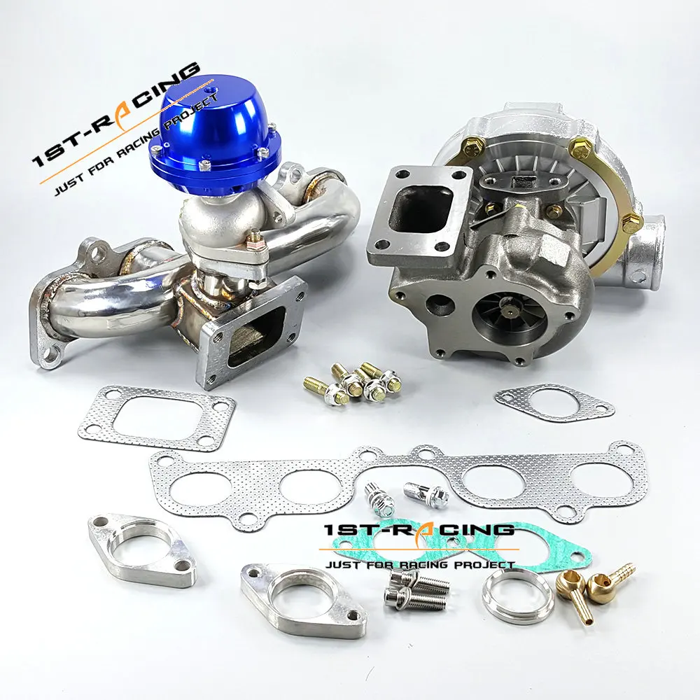 Выпускной коллектор GT35 Turbo + T3 Отходная дверь 38 мм для Toyota 2RZ-FE 2.4L / 3RZ-FE 2.7L |