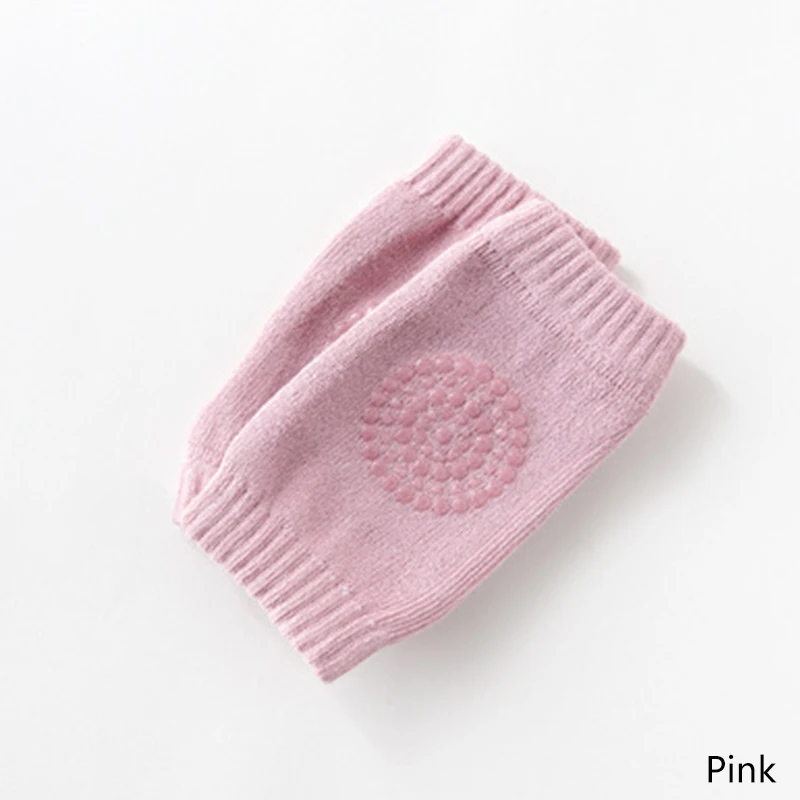 Pink Детские хлопковые наколенники, детские Нескользящие, необходимые наколенники, детские леггинсы, гетры для новорожденных - Цвет: Pink