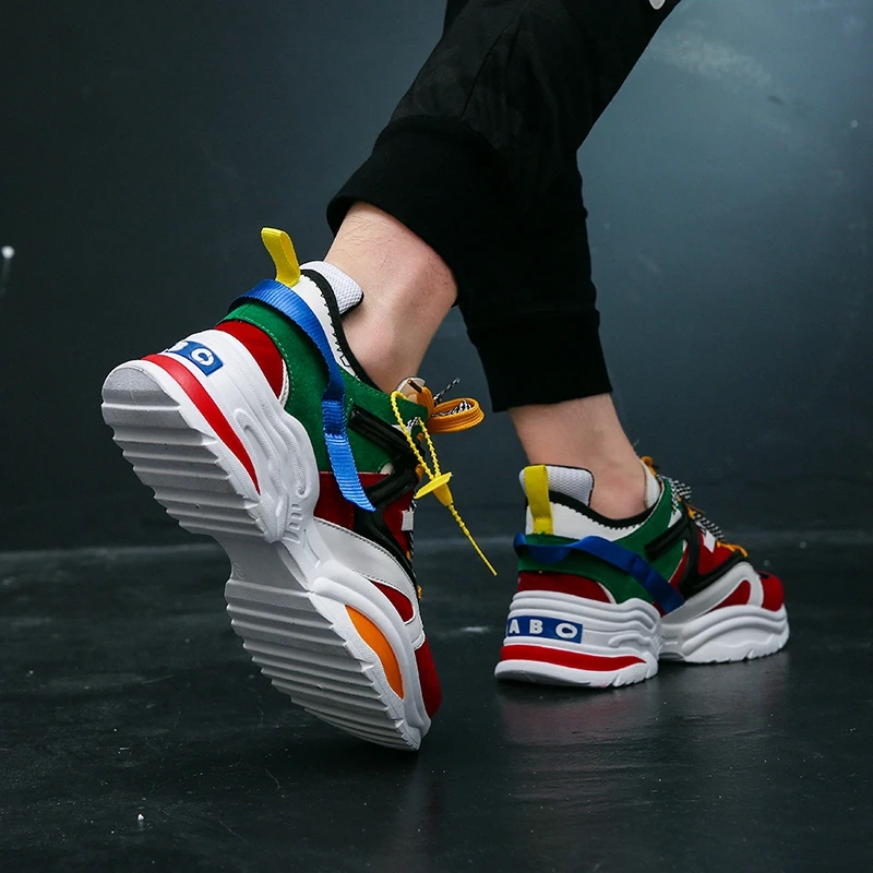 Casual Shoes Men Breathable Sneakers high quality adults Masculino New Trend Fashion Cheap Lace Up Color matching Zapatilla | Обувь