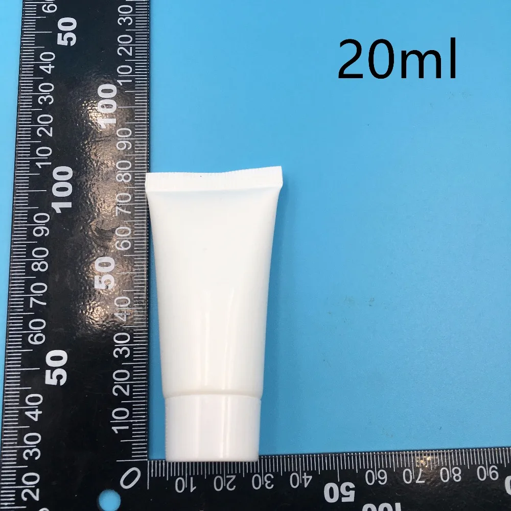 20 мл белая пластиковая бутылка для косметического лосьона крем рук упаковочная