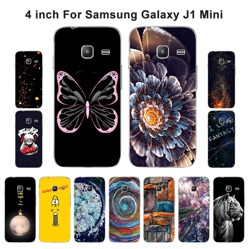 TPU силиконовый чехол для Samsung Galaxy J1 mini Модный телефона с рисунком Funda J105 J105H мягкая