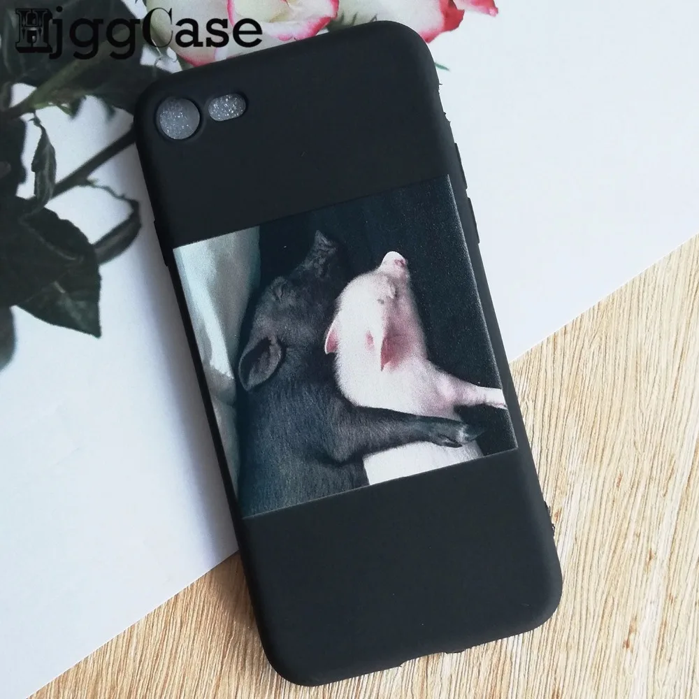 Забавный чехол для телефона с рисунком поросенка для iphone 11 Pro XS MaxX XR чехол для iphone 6 S 5 5S 7 8 plus Мягкий чехол милые Чехлы для пар