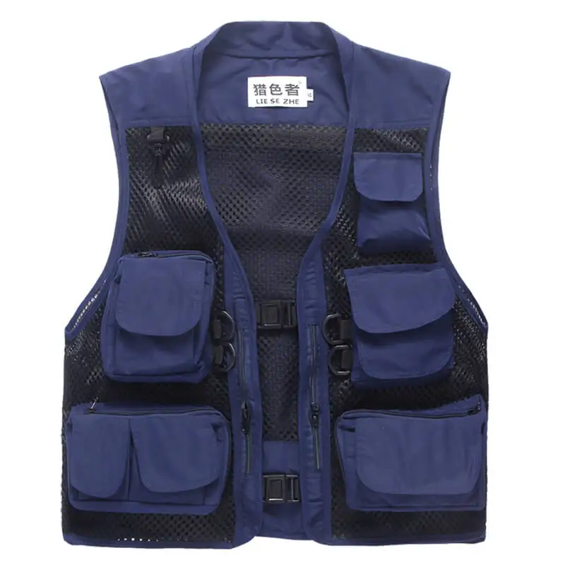 Наружные рыболовные жилеты быстросохнущие дышащие многокарманные куртки в