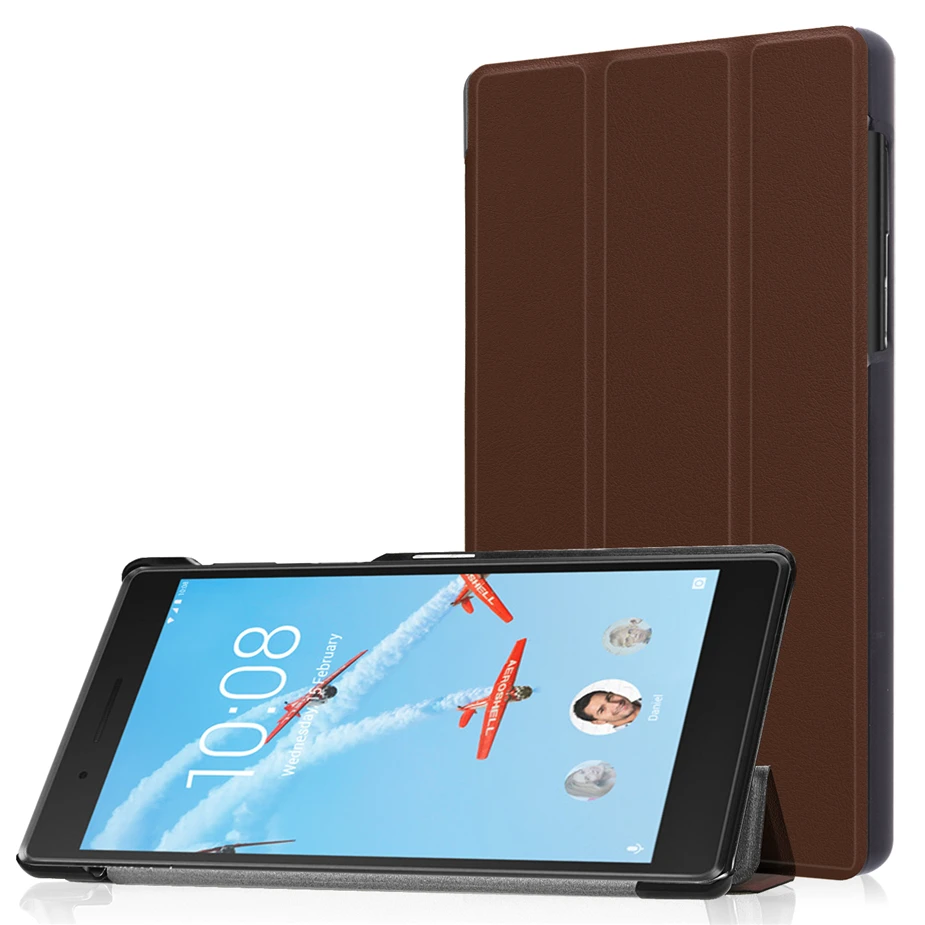 Чехол из ПУ для lenovo Tab4 Tab 4 7 дюймов TB-7504 TB-7504F для lenovo Tab 7 TB-7504X() Smart Cover