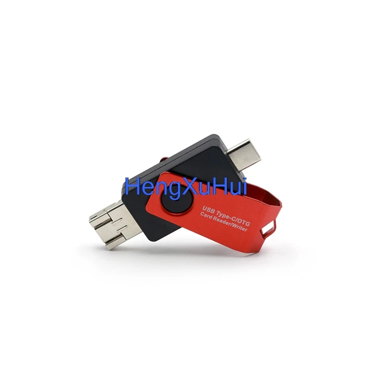 Горячая продажа 3 в 1 Type-c Micro USB многофункциональный кардридер OTG