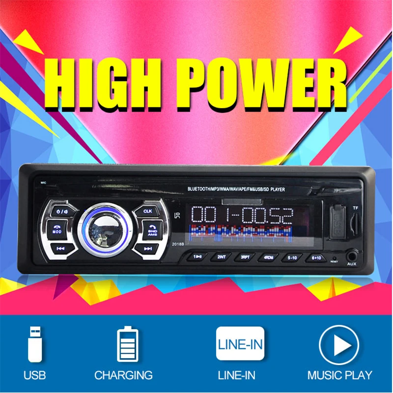 Стерео цифровой приемник Bluetooth 12 В Fm-радио MP3 Аудио-Плеер с USB/SD/FLAC Автомобильная