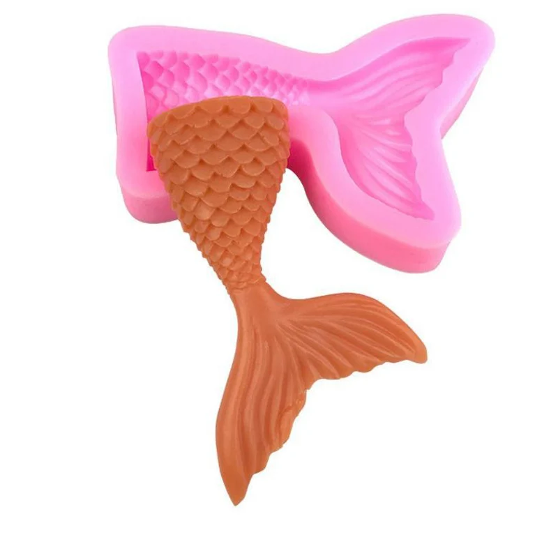 Морская раковина хвосты русалки силиконовые формы инструменты для украшения тортов из мастики свадебный