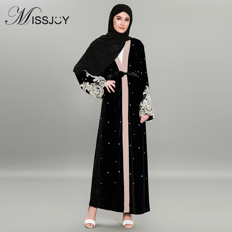 Мусульманское платье MISSJOY Abaya в Дубае мусульманская одежда для женщин Jilbab Djellaba Robe