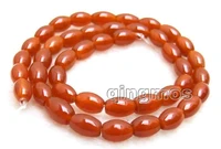 small 69mm olivary shape natural genuine red beads loose beads strand 15 los672 wholesale retail