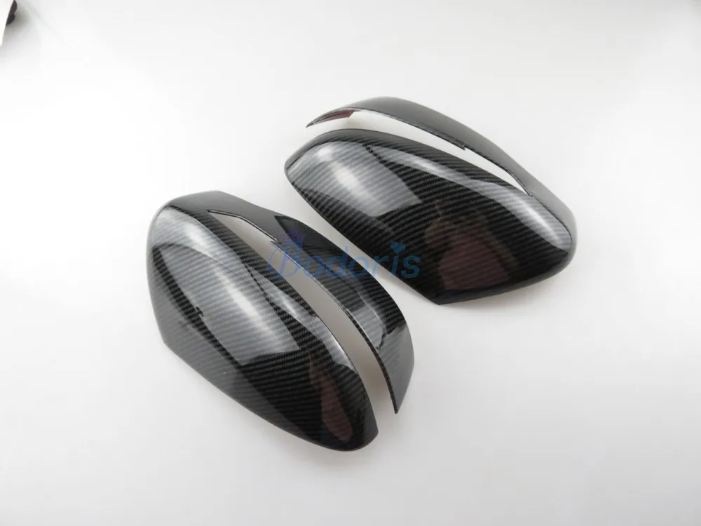 Автомобильное Зеркало из углеродного волокна Накладка заднего вида для Nissan Qashqai