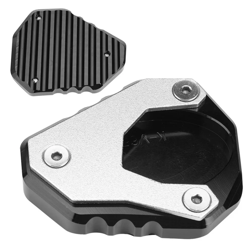 Мотоцикл CNC Kickstand увеличитель боковой стойки удлинитель из нержавеющей стали и алюминиевого сплава для Kawasaki Versys/KLE 650 15-18