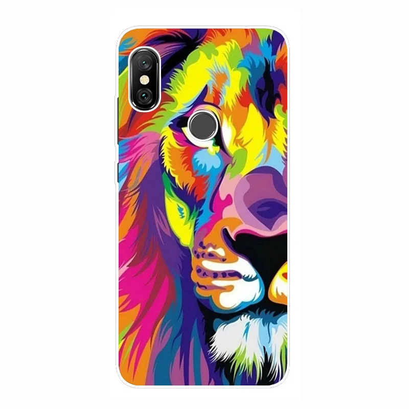 Силиконовый прозрачный Футляр для Xiaomi Redmi Note 6 Pro мягкий цветной чехол из ТПУ pro |