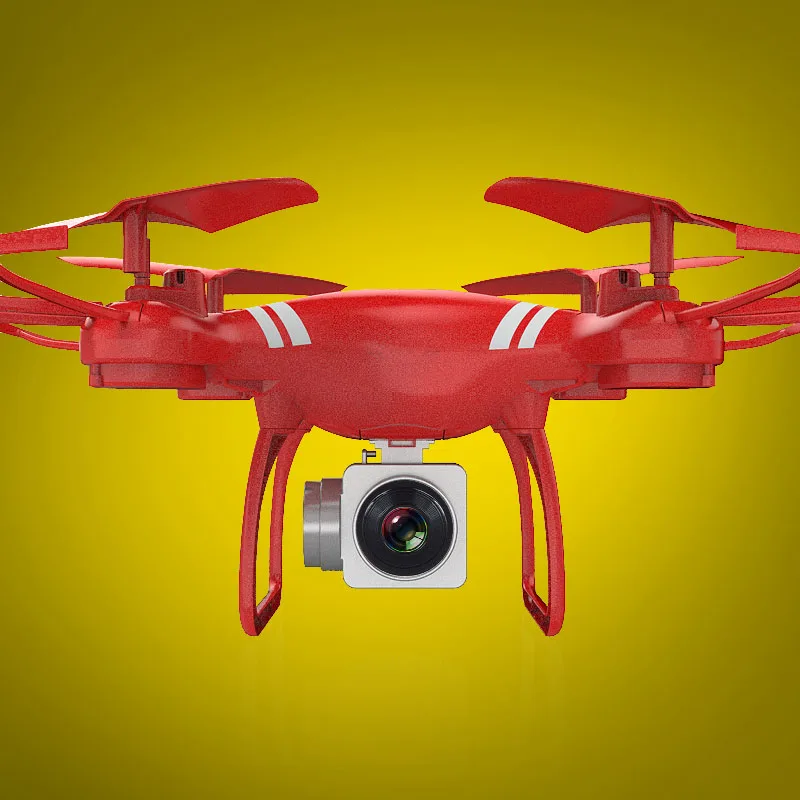 Красный 120 м Мини KY101 RC Дрон Wi Fi FPV системы с широким HD камера Режим высокой удержания складная рука RC Quadcopters 2,4 г 4CH 6 оси - Цвет: Красный