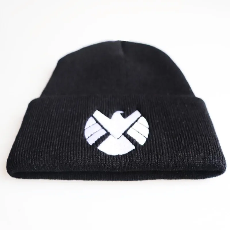 Кинокепка серия Marvel cap агенты s.h.i.e.d. Шапка щит вышитые шапки теплые вязаные шапки Мужские Женские шапки Прямая поставка