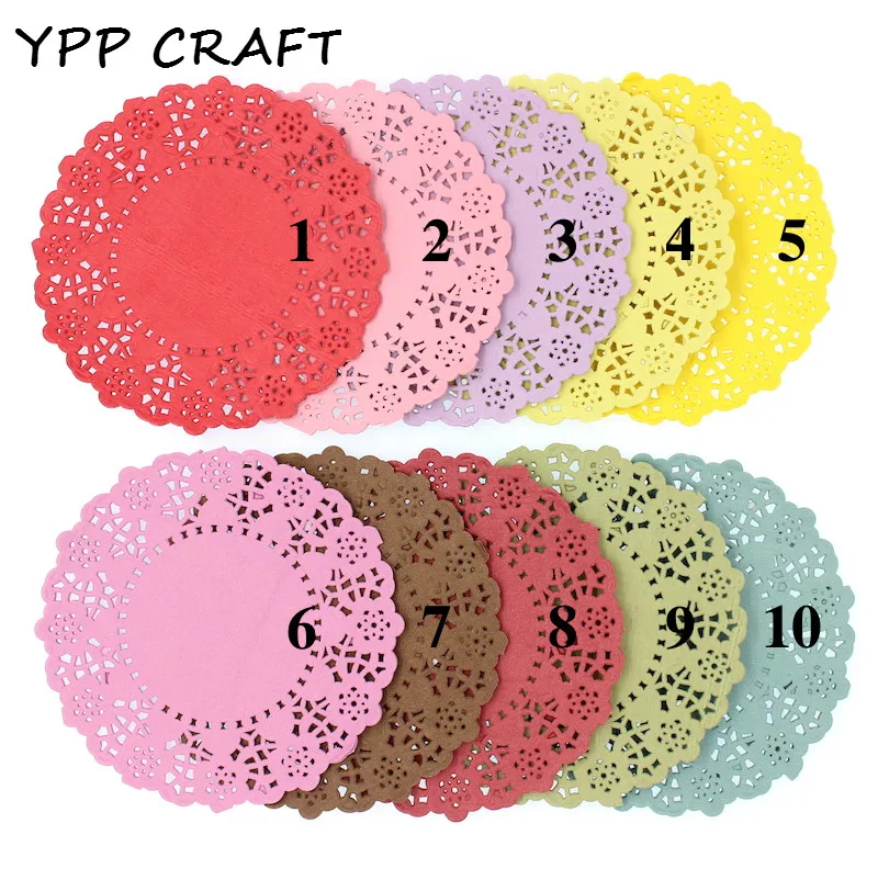 YPP CRAFT 4 5 &quotРазноцветные кружевные бумажные салфетки/салфетки для украшения