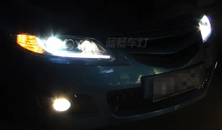 Автомобильный Стайлинг, Головной фонарь, чехол для Mazda 6, фары для мазда 6, светодиодный фонарь, DRL Объектив, двойной луч, би-ксенон, автомобильные аксессуары