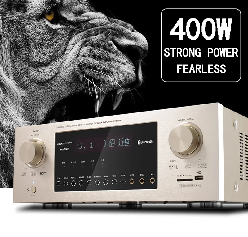 Kaoshi AP7000 дома Театр 5 1 усилитель высокой Мощность Bluetooth HDMI 4K3D | Электроника