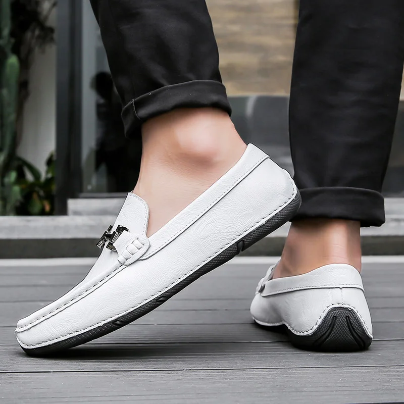 4 цвета Лоферы модная повседневная мужская обувь дышащие водонепроницаемые