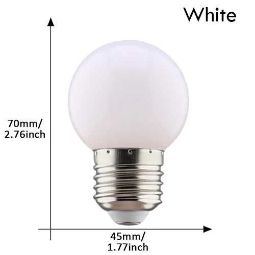 

Светодиодные лампы PARKSON E27 220В 7 цветов 20 шт