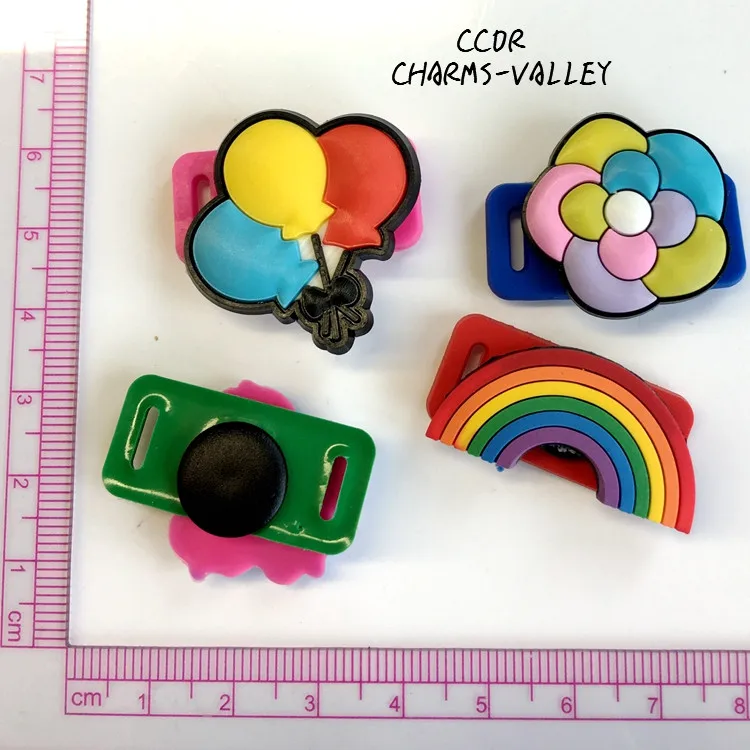 CCOR 10 шт. симпатичные цветы и воздушные шары из ПВХ подходят для детской кроссовки