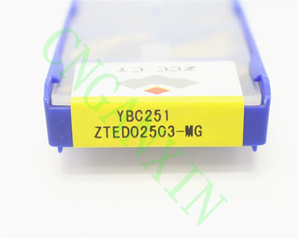 10 шт. CNGANXIN ZTED02503 MG YBC251 CNC карбидная вставка для прорезания канавок|Токарный