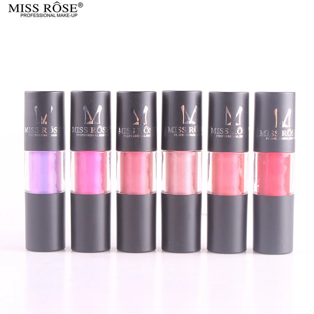 Мисс Роуз довольно 12 Цвет матовая Блеск для губ Для женщин косметика Макияж