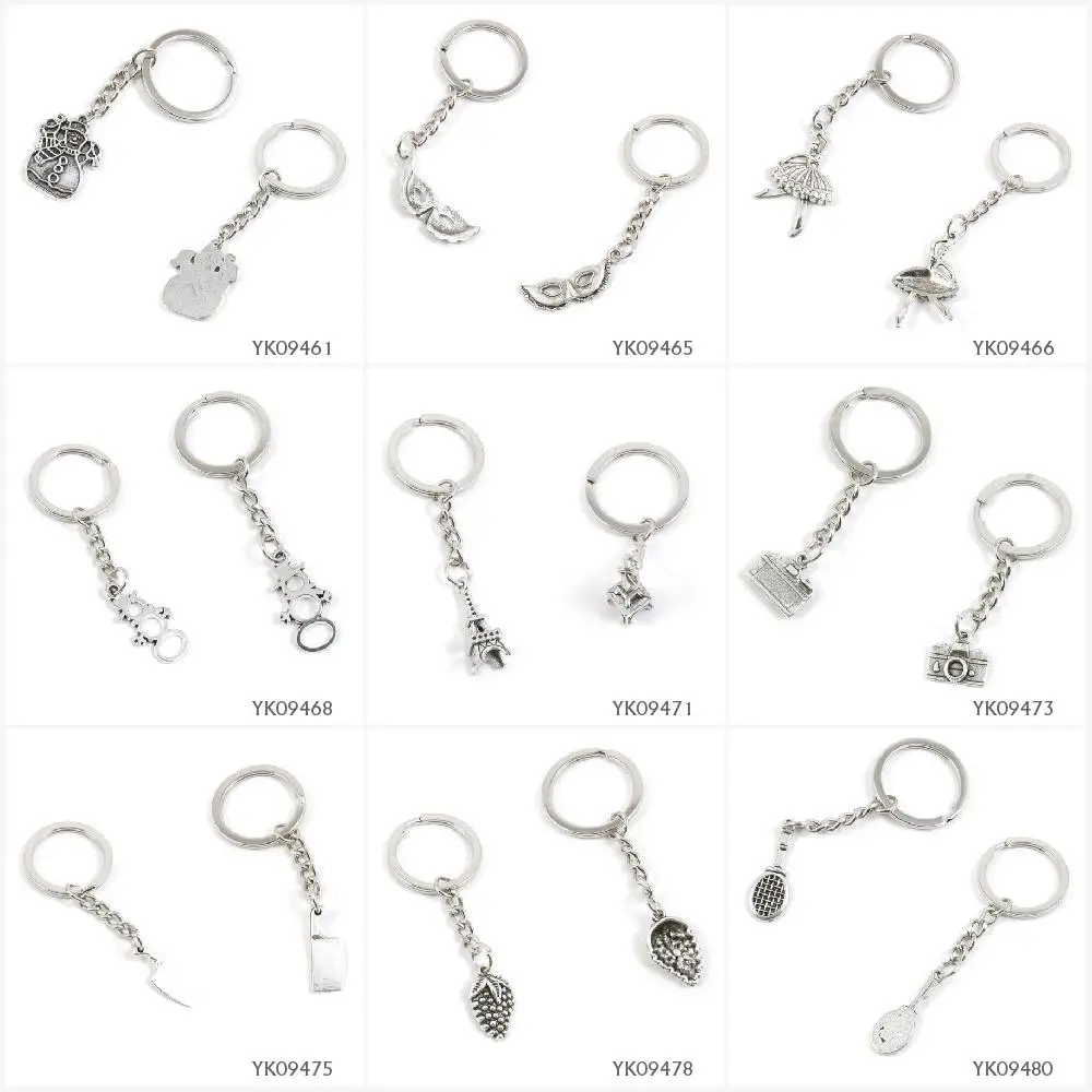 Металлический Античный Серебристый Брелок для ключей брелок Рождественский