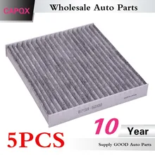 Capqx 5 шт. салонный фильтр 87139-50100 для YARIS, PRIUS, VIOS, COROLLA, ALTIS, Scion xB, tC, CAMRY, LAND CRUISER, PRADO