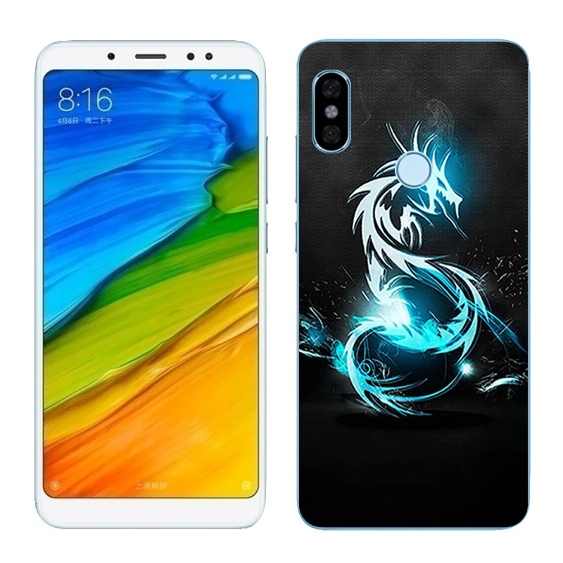 Чехол для Redmi Note 5 Pro 64 ГБ силиконовая задняя крышка с изображением туманности Xiaomi