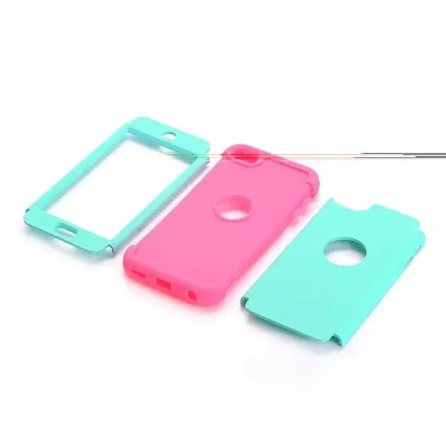 Для iPod Touch 7/Touch 6 Чехол, ударопрочный защитный чехол с двухслойным жестким ПК+ силикон
