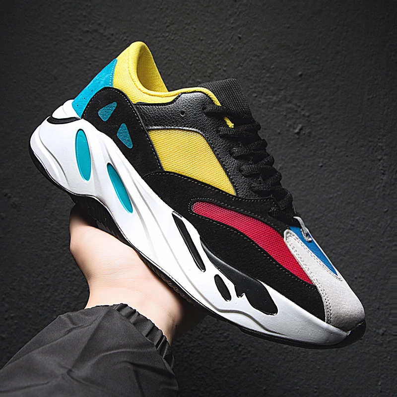 2019 повседневная обувь Для мужчин легкие кроссовки для бега с сеточкой спортивный