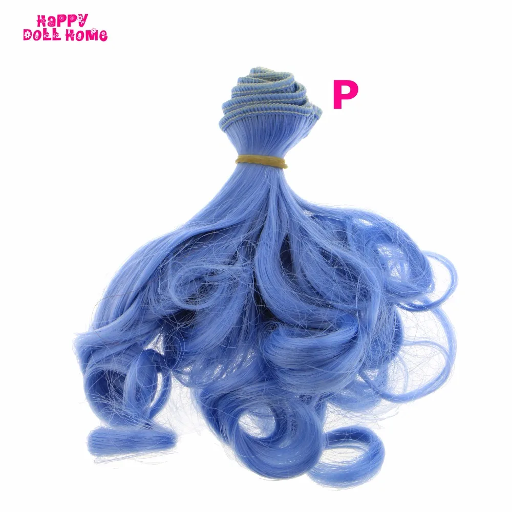 15*100 см DIY кукольные парики вьющиеся волосы стрижка для Blythe SD BJD 1/3 1/4 1/6 аксессуары