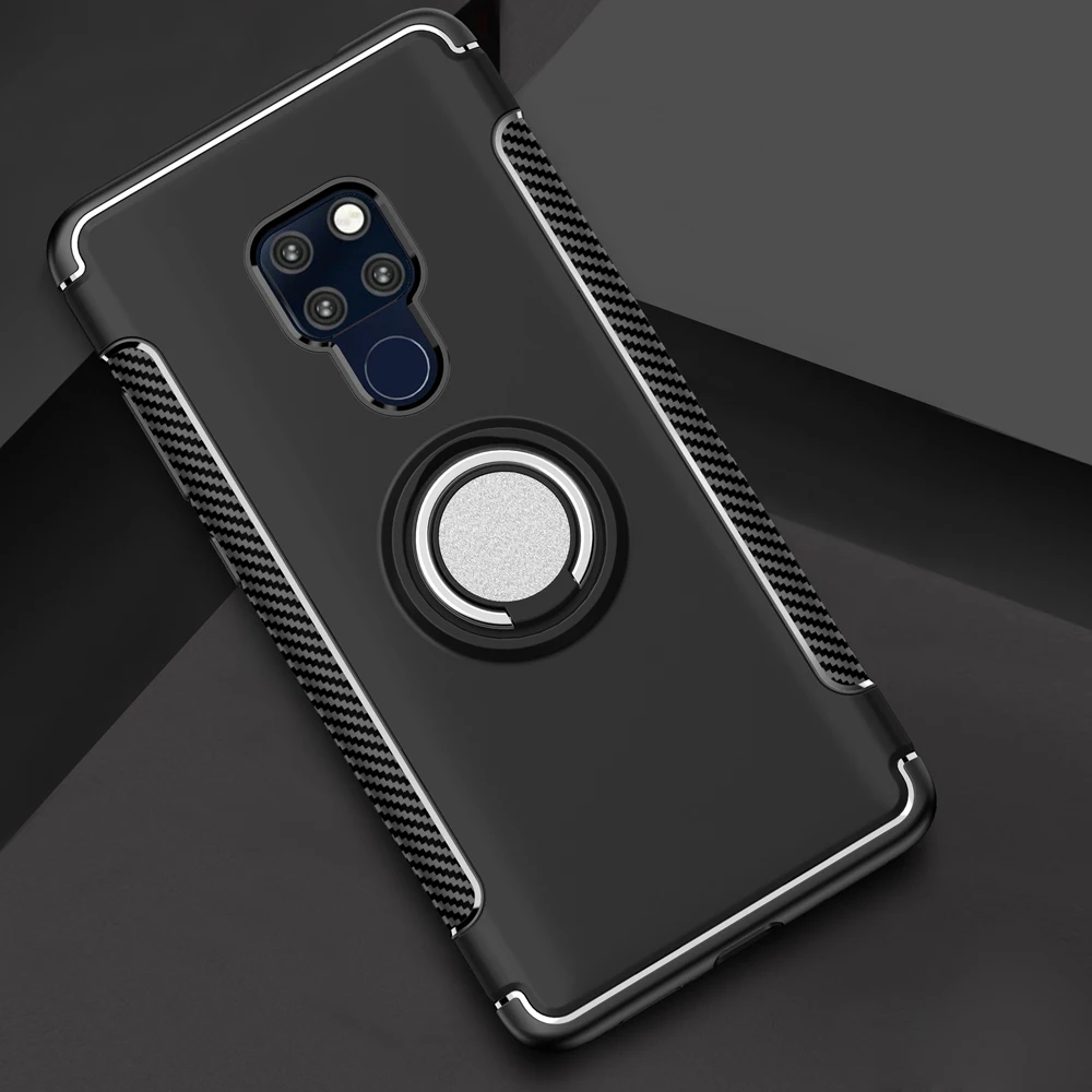 Противоударный чехол для huawei P20 lite Коврики 20 Pro P10 lite Honor 10 9 lite 8X8 7X P9 V10 Nova 3 3i играть P Smart держатель кольцо крышки