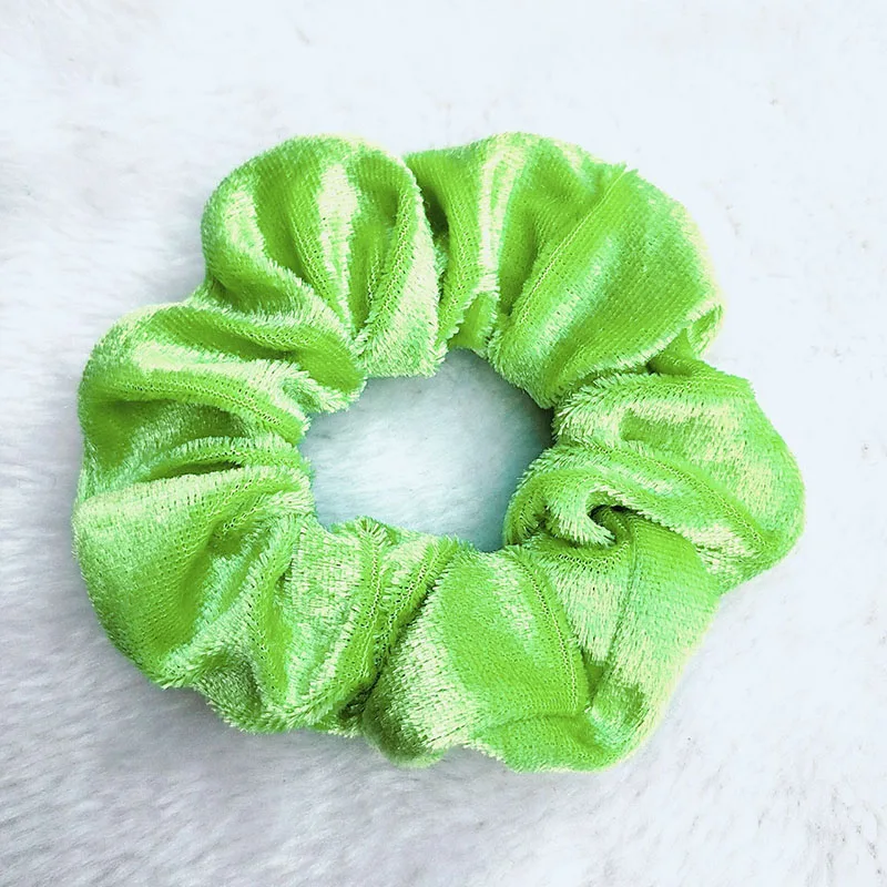 26 Light Green 40 цветов, винтажные резинки для волос, бархатные резинки для волос, женские эластичные резинки для волос, для девушек, конский хвост, держатель, резинки для волос, аксессуары для волос - Цвет: 26 Light Green