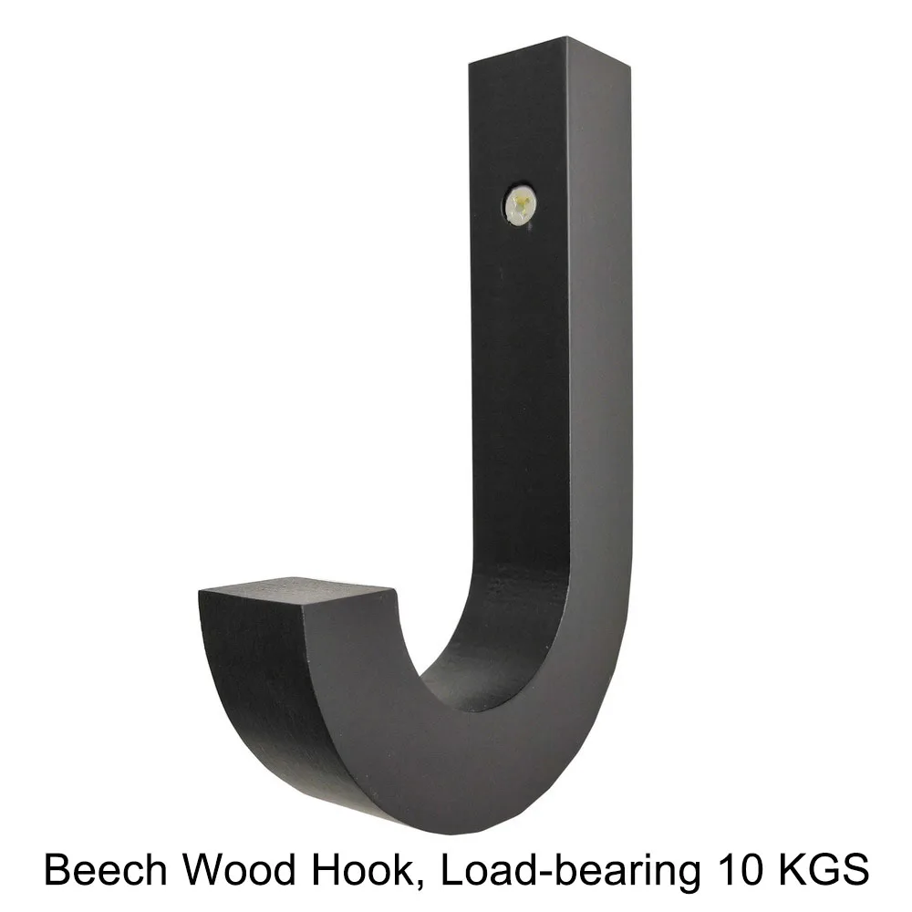 

New Creative Beech Wood Coat Hook, J Hook , Simple Modern Wall Hanging Hook Wooden Hanger Bag Home decorations​