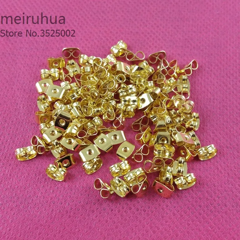 100 шт. заглушки для сережек гвоздиков из нержавеющей стали|jewelry making accessories|making