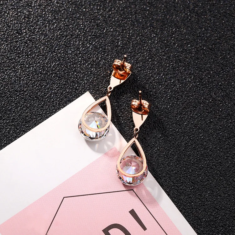 Модные аксессуары для ювелирных изделий клипсы в форме капли циркониевые ногти