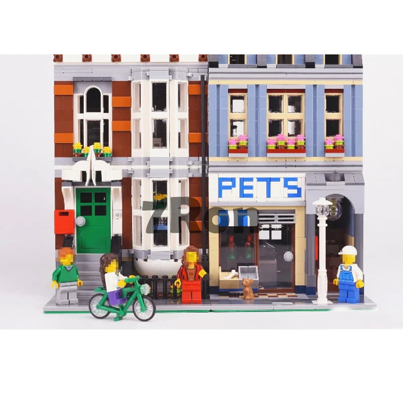 Модель здания игрушки хобби Pet Shop parall импорт 15009 Совместимость с lego Creator серии 10218