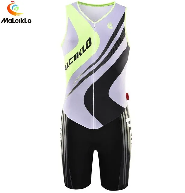 Triathlon Suit Malciklo триатлон костюм эластичный Велоспорт Джерси плотный велосипед Велоспорт Skinsuit Плавание мужские спортивные наборы Майо Ropa Ciclismo - Цвет: Triathlon Suit