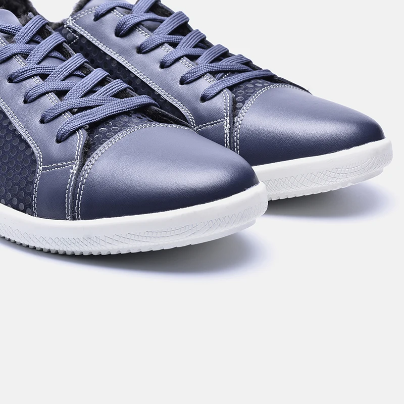 2018 Winter Men Casual Shoes 36~48 Cow Split Brand Warm Flat #JMA168 | Обувь