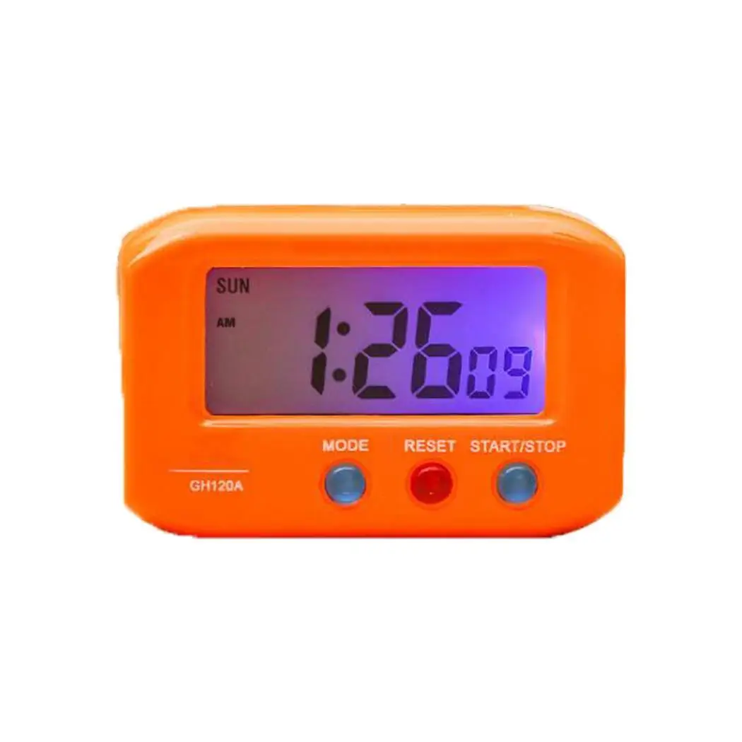 ЖК дисплей цифровой будильник Дата Настольные часы LED Повтор квадратная функция