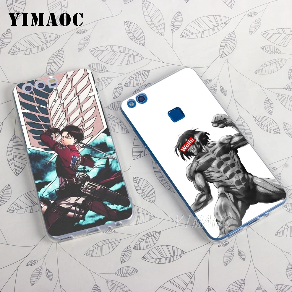 YIMAOC Attack On Titan Soft Case for Huawei Honor 10 9 8X 8C 8 7C 7X 7A Pro 6A Lite Note Nova 3i 3 2i Y6 Y7 Y9 Prime 2018 |