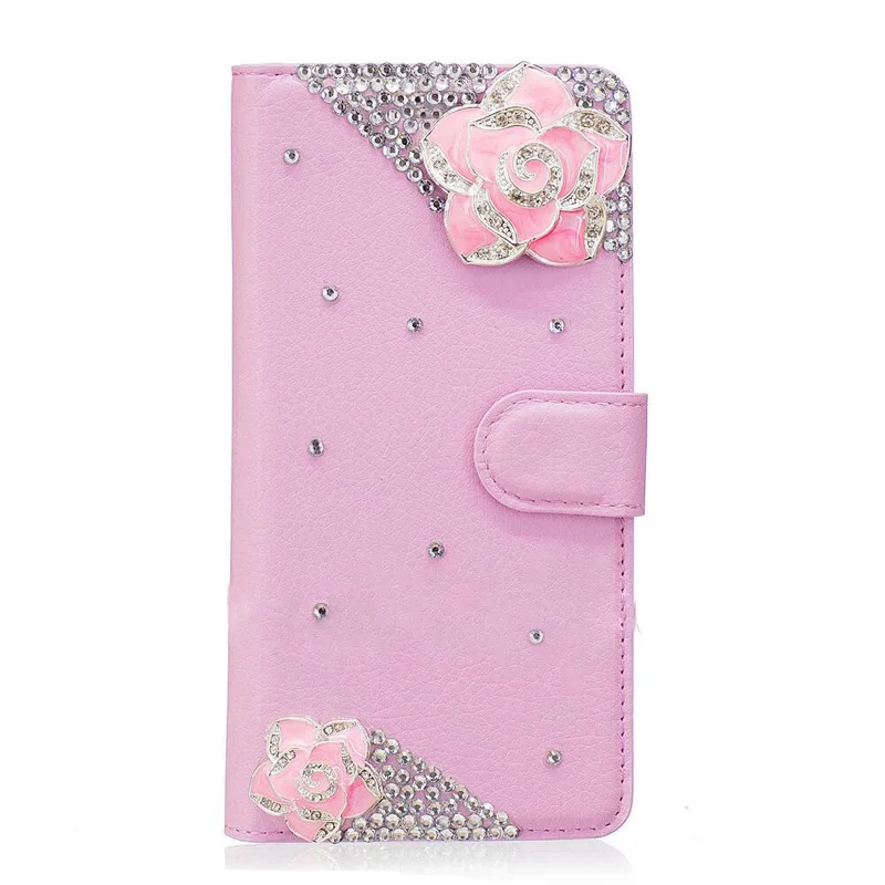 Искусственная кожа флип Бумажник Стиль diamond карт памяти телефон сумка БАБОЧКА