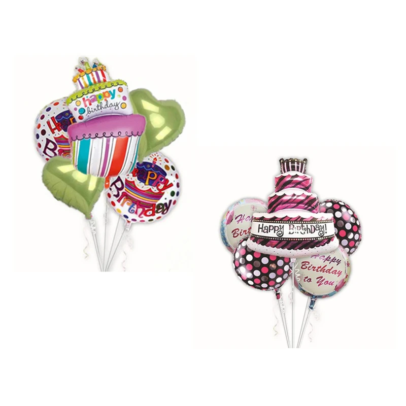 5 шт./лот шары на день рождения воздушные с днем конфеты Принцесса воздушный шар