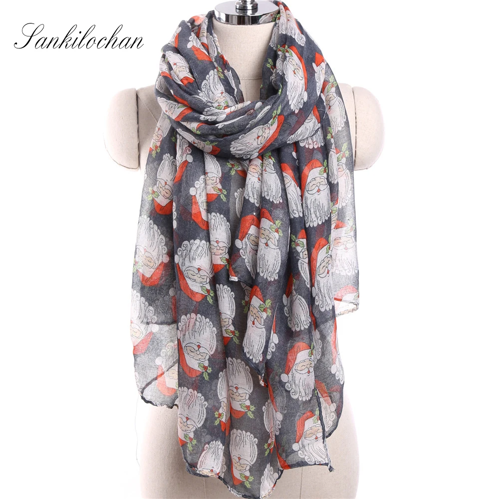 Новая мода квадратной формы Санта Клаус дизайн Весна осень зима шарф пашмины для